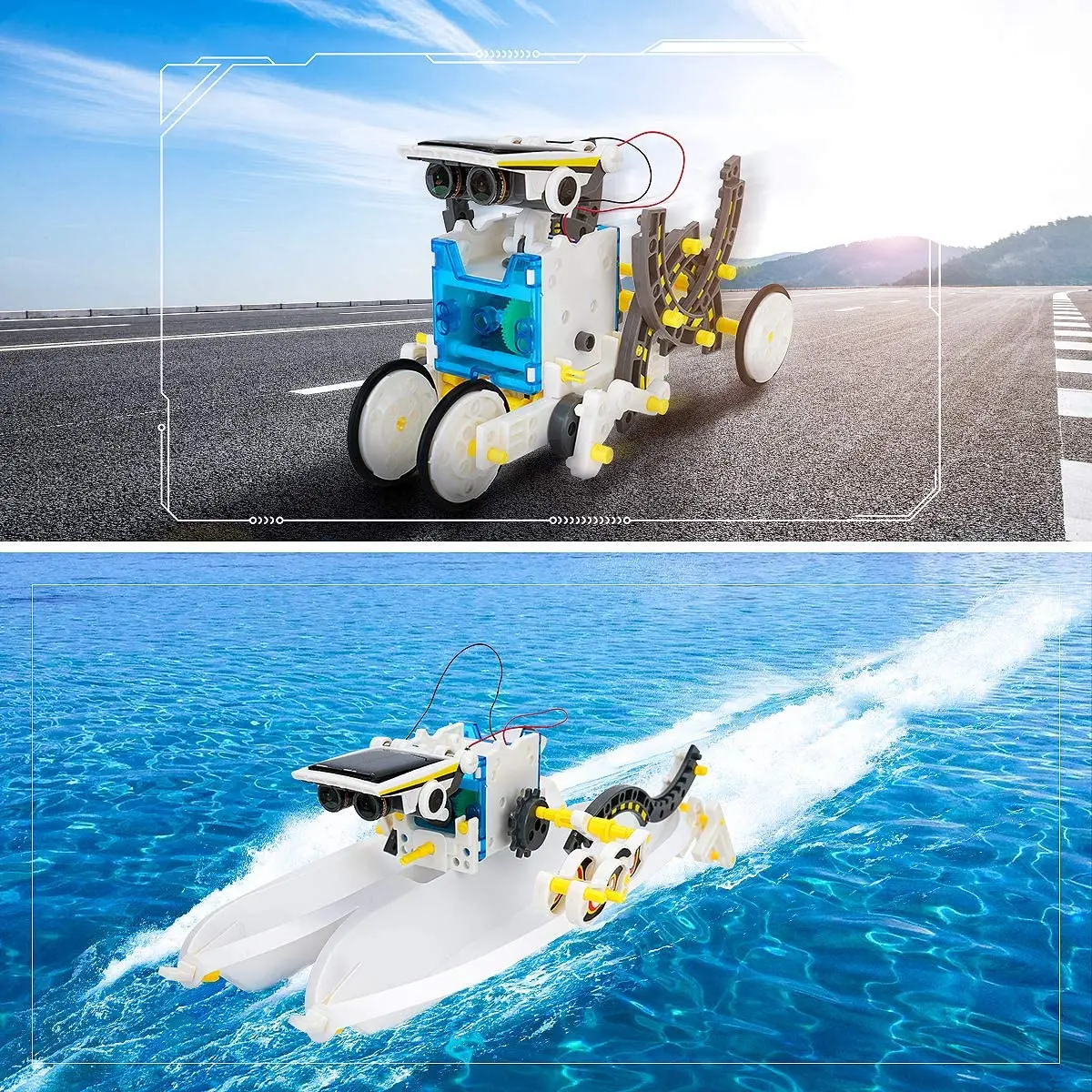 Stem Solar Robot Kit For Kids - مجموعات ألعاب روبوت شمسية للأطفال ،