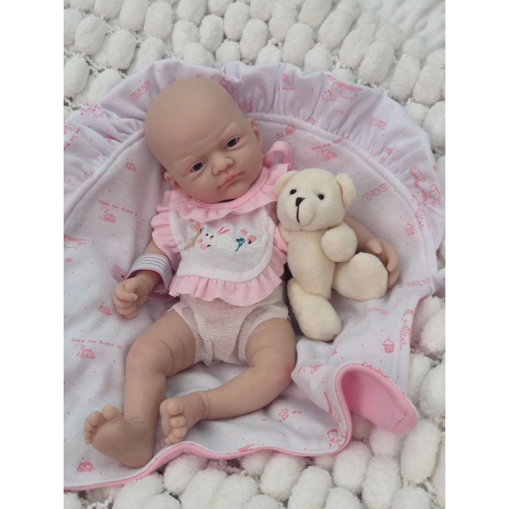 Reborn Baby Doll Silicone Realistic - دمية سيليكون ناعمة بحجم 12 بوصة،