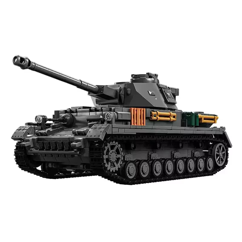 Lego Compatible Military Tank - مجموعة بناء دبابة متوسطة الحجم GER