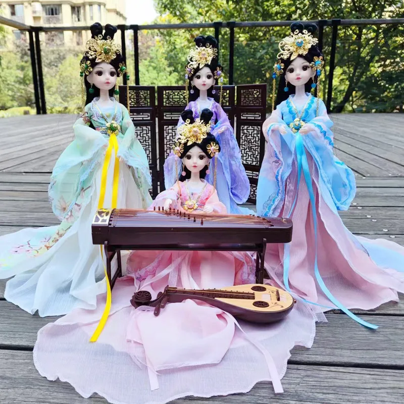 Bjd Doll 1 6 Full Set With Clothes - مجموعة كاملة من الأزياء القديمة لفتاة