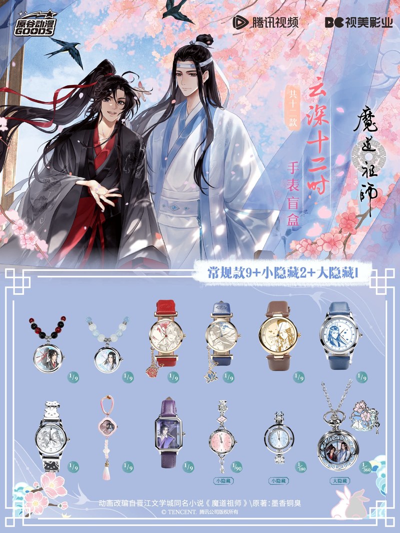 Anime Action Figure Blind Box - Mdzs Acg Goods قلادة ساعة 