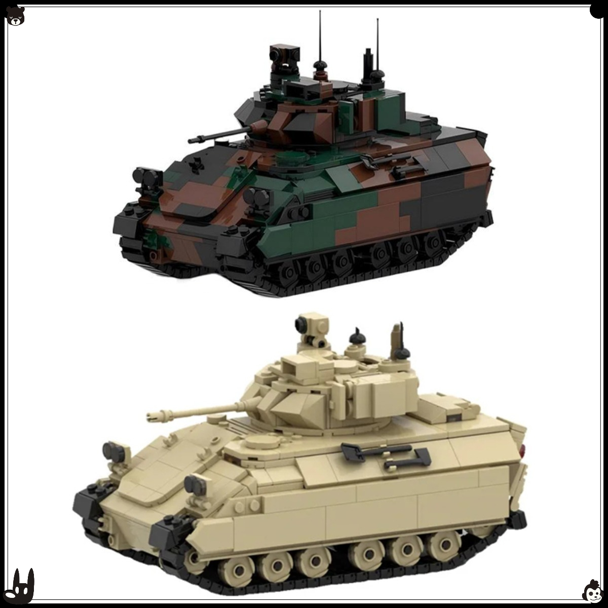 Lego Compatible Military Tank - MOC سلسلة عسكرية مجنزرة مركبة استطلاع
