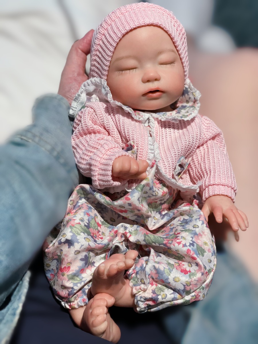 13.7 بوصة 35 سنتيمتر كامل الجس - مراجعة Reborn Baby Doll Silicone Realistic وسعره