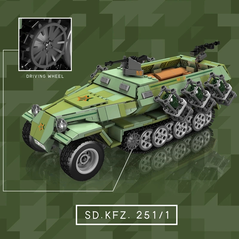 قالب ملكينج عسكري وحدة بناء خز - مراجعة Lego Compatible Military Tank وسعره
