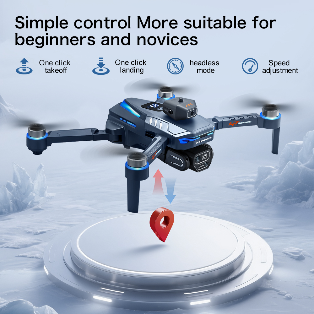 طائرة بدون طيار GT8 الأصلية بد - مراجعة Fpv Brushless Rc Drone 4K وسعره