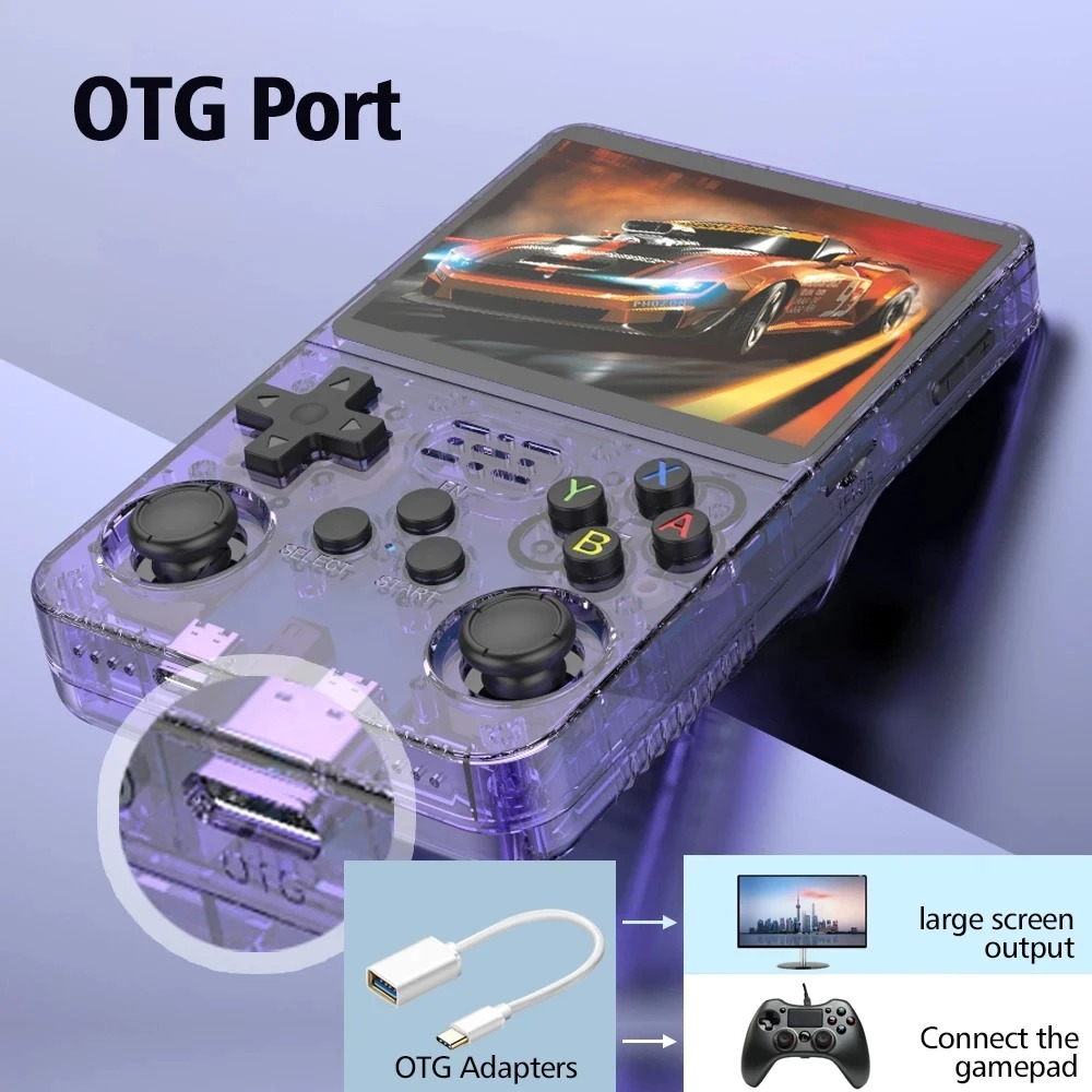 وحدة تحكم ألعاب محمولة جديدة R - مراجعة Retro Handheld Game Console R36S وسعره