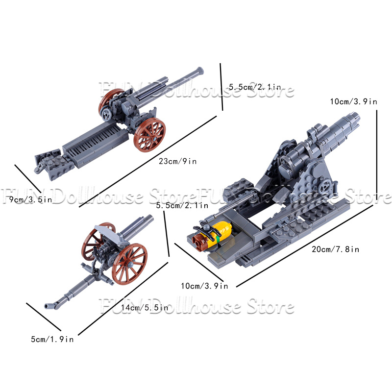 نموذج مصغر لمدفعية ميدانية من  - مراجعة Lego Compatible Military Tank وسعره