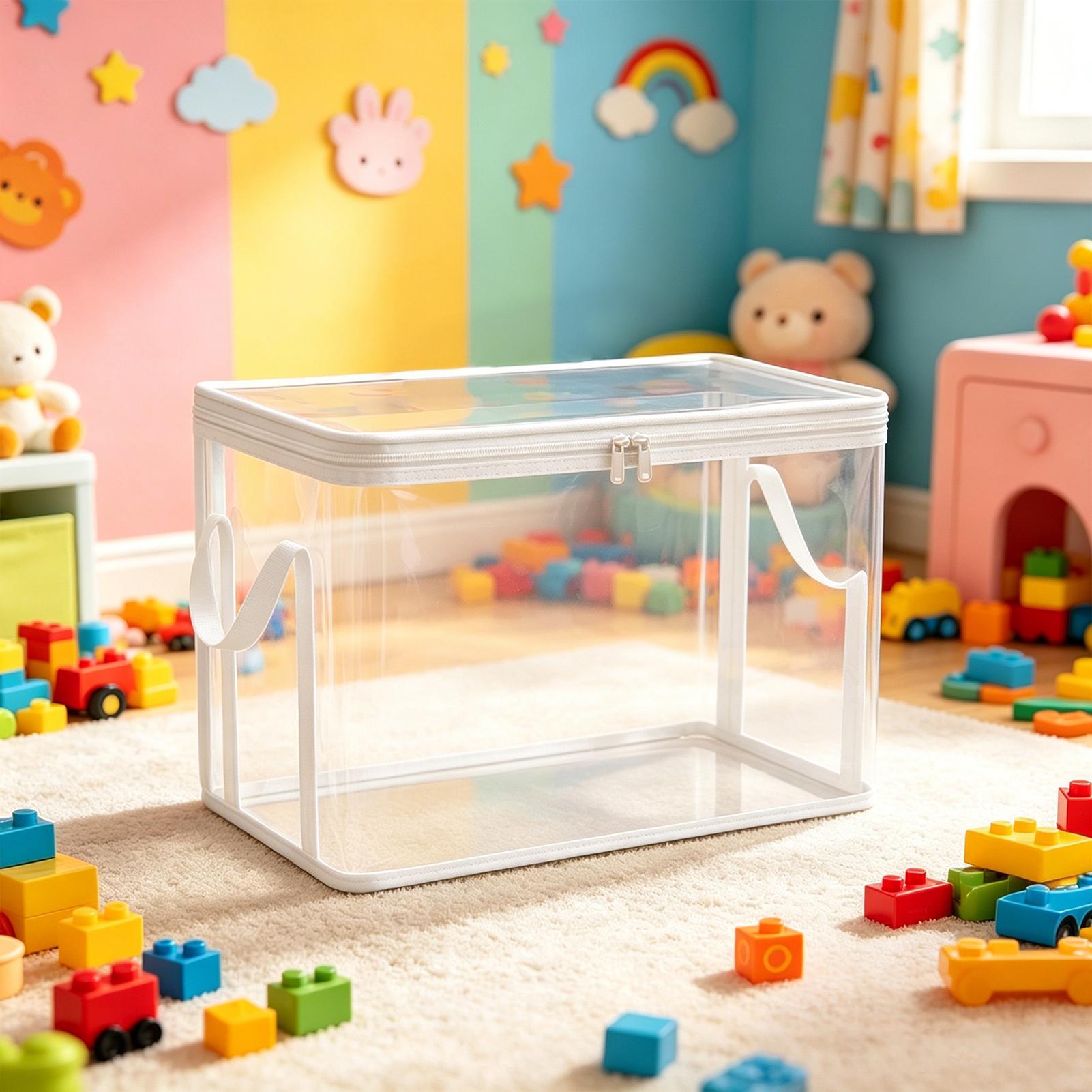 حقيبة تخزين ألعاب شفافة من قطع - مراجعة Building Blocks وسعره