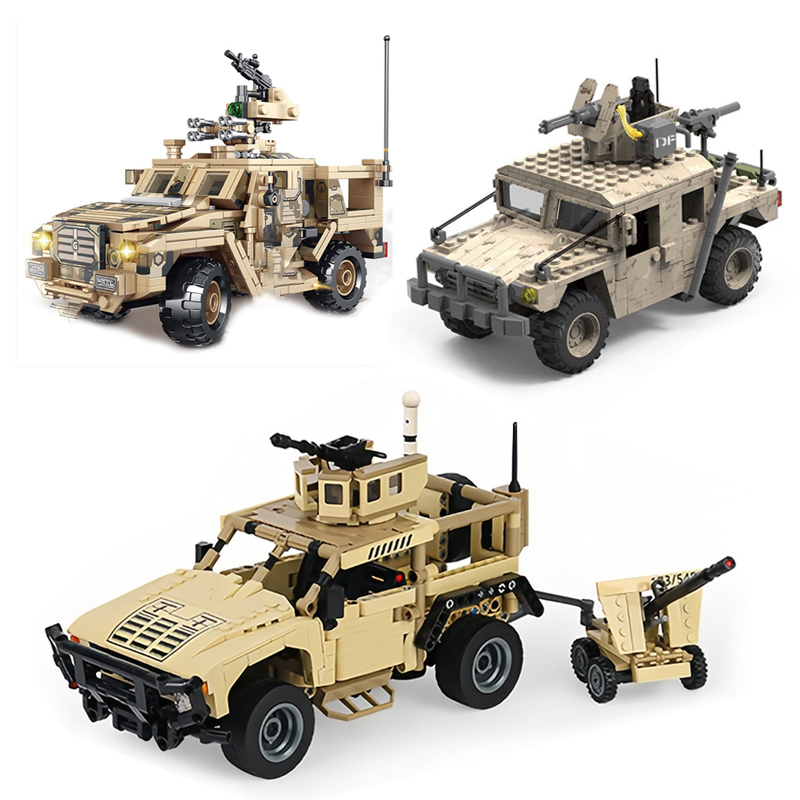 MOC-كتلة بناء هامر العسكرية لل - مراجعة Lego Compatible Military Tank وسعره