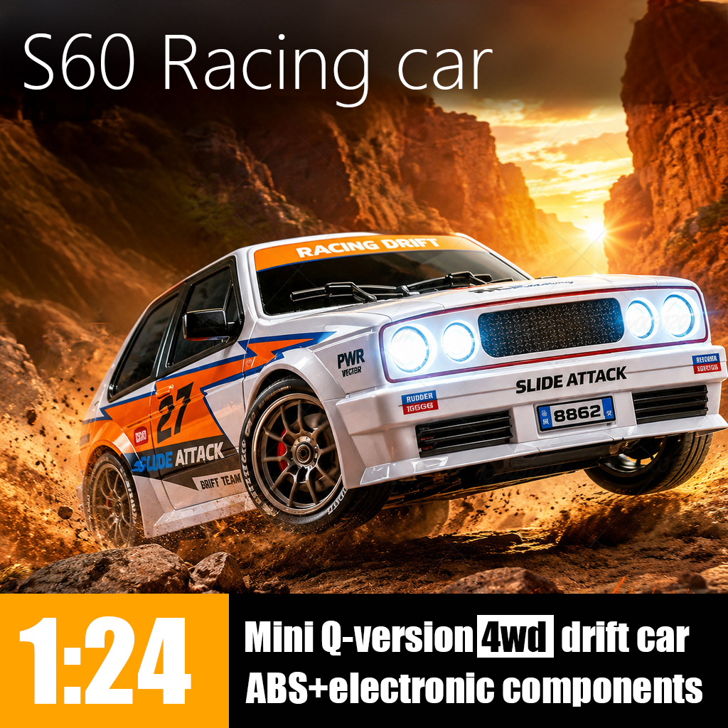 سيارة دريفت S60 RC جديدة بمقيا - مراجعة Rc Drift Car 1 24 Scale 4Wd وسعره