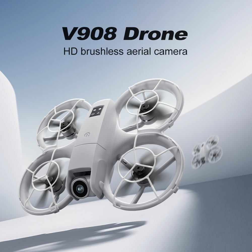 طائرة بدون طيار V908 الأصلية ر - مراجعة Fpv Brushless Rc Drone 4K وسعره