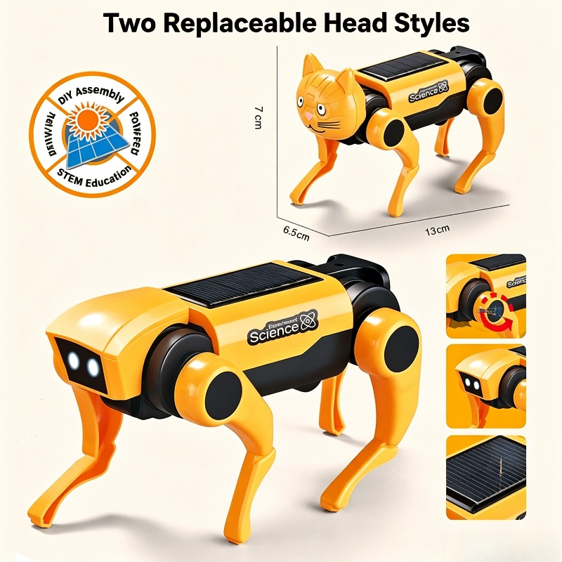طقم تجميع كلب ميكانيكي يعمل با - مراجعة Stem Solar Robot Kit For Kids وسعره