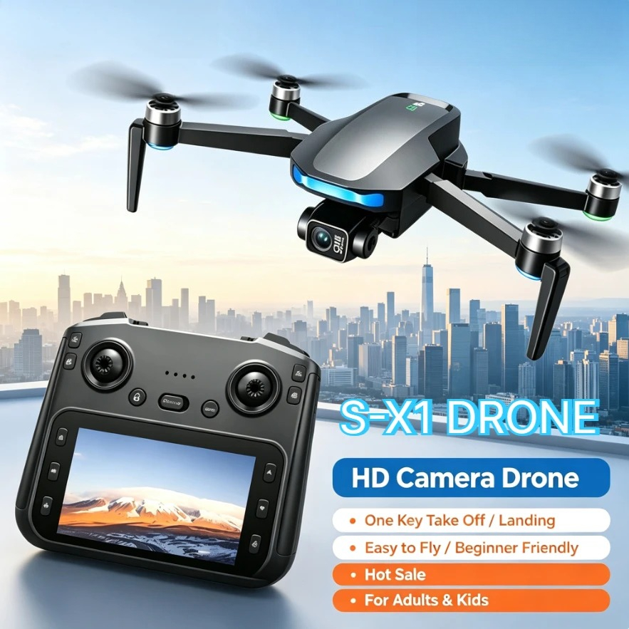 طائرة بدون طيار S-X1 الأصلية م - مراجعة Fpv Brushless Rc Drone 4K وسعره