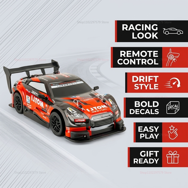سيارة سباق درفت بالتحكم عن بعد - مراجعة Rc Drift Car 1 24 Scale 4Wd وسعره