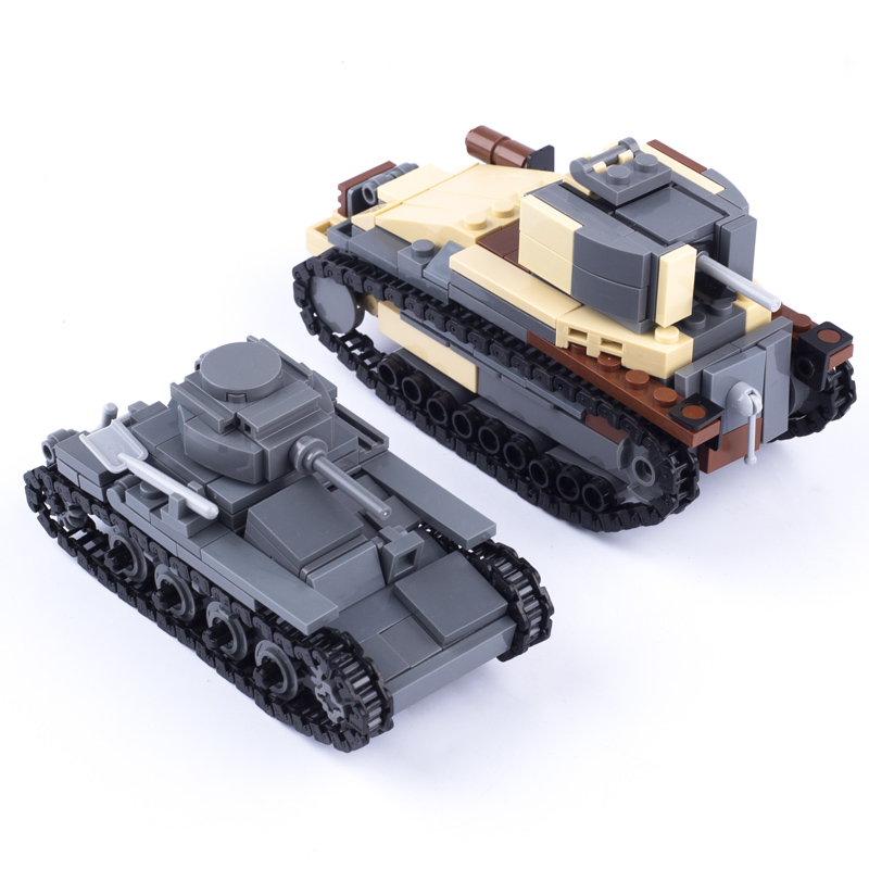 WW2 اليابان العسكرية دبابات ال - مراجعة Lego Compatible Military Tank وسعره