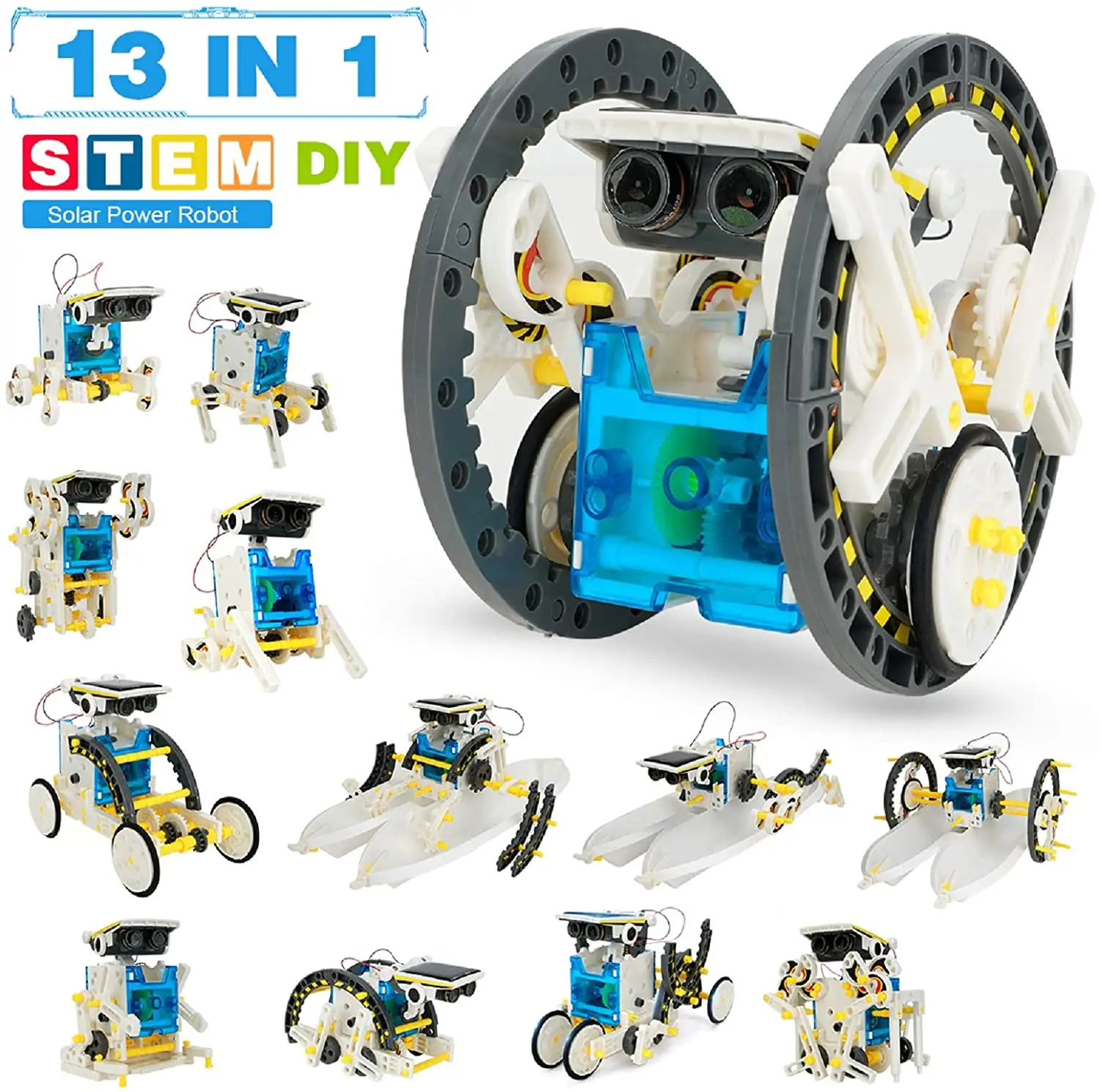 الجذعية 12IN1 الشمسية روبوت عد - مراجعة Stem Solar Robot Kit For Kids وسعره